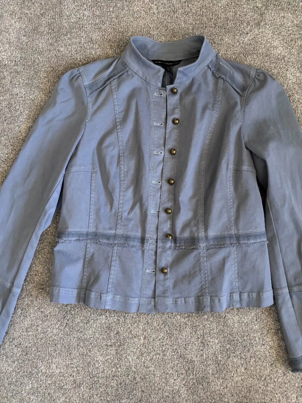 White House Black Market Light Denim Jacket - 14